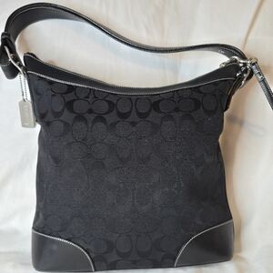 Vintage Coach Chelsea Black Signature C Excellent Used Condition